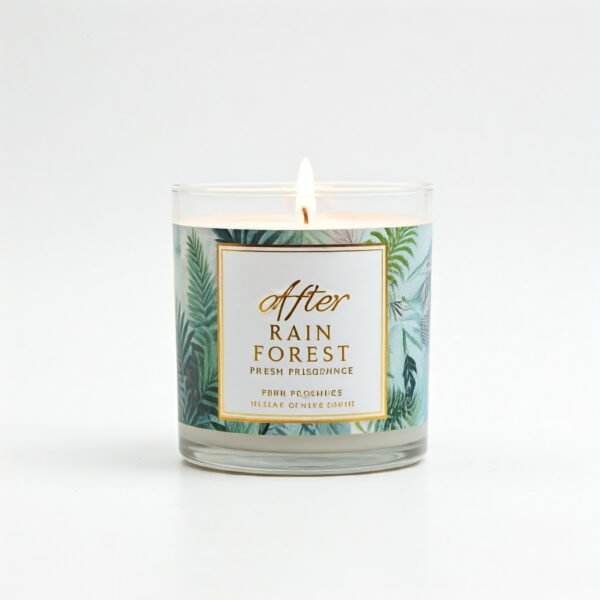 After rain forest fresh fragrance candle