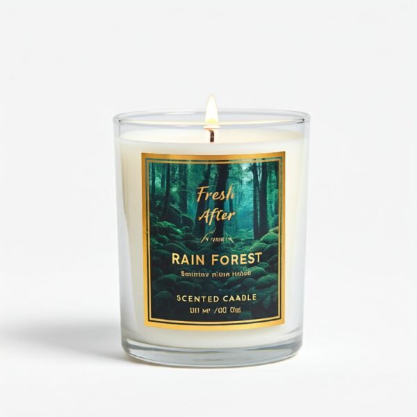 After rain forest fresh fragrance candle