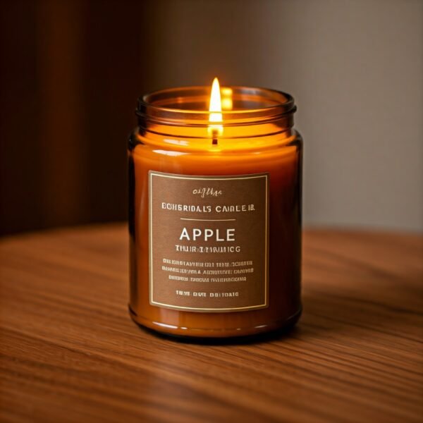 Apple scented candle