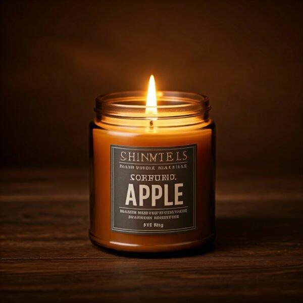 Apple scented candle