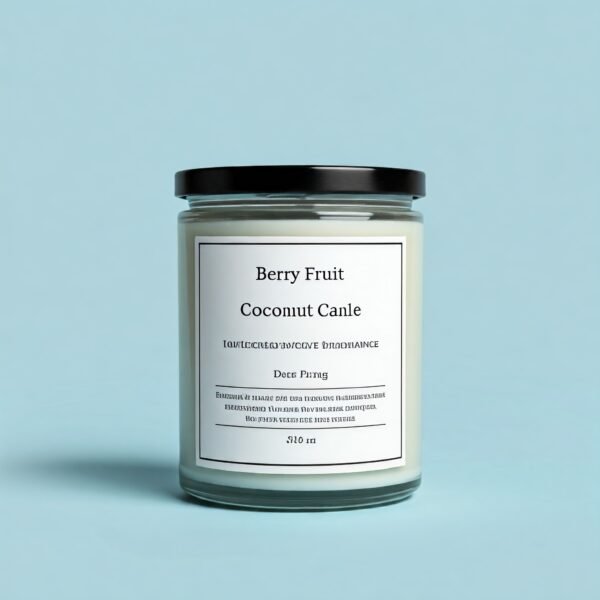 Berry fruit coconut wax fragrance candle