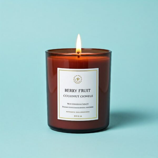 Berry fruit coconut wax fragrance candle