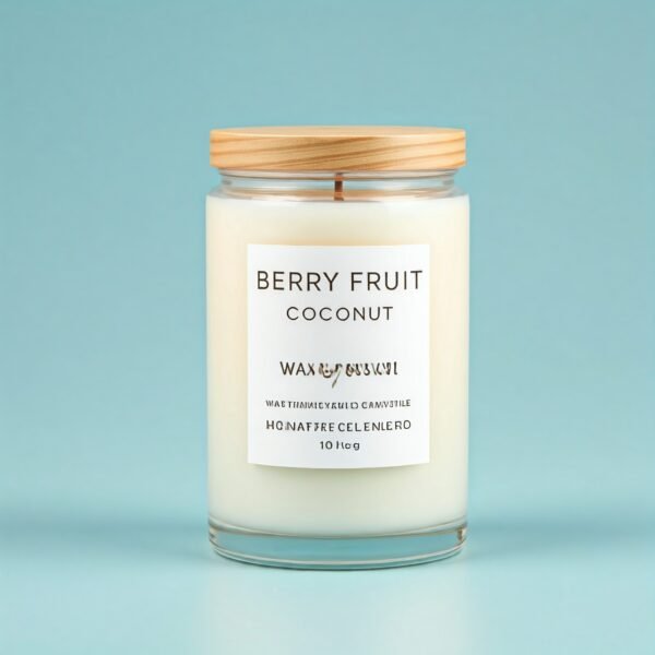 Berry fruit coconut wax fragrance candle