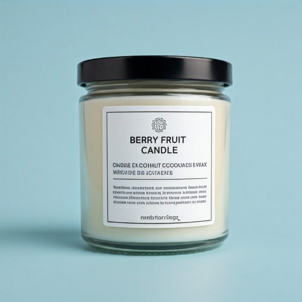 Berry fruit coconut wax fragrance candle