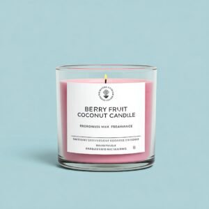 Berry fruit coconut wax fragrance candle