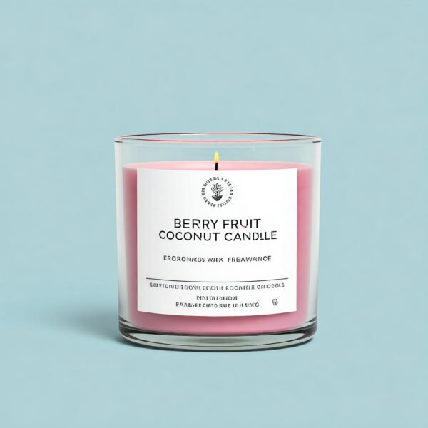 Berry fruit coconut wax fragrance candle