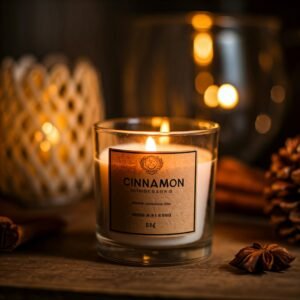 Cinnamon scented candle