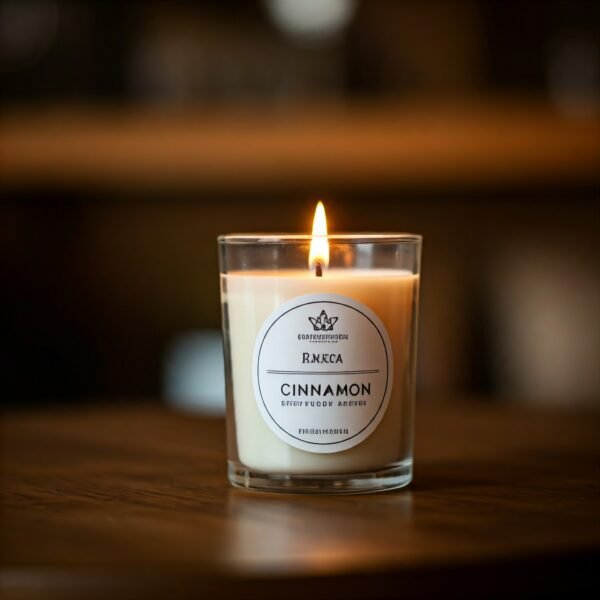 Cinnamon scented candle