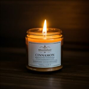 Cinnamon scented candle