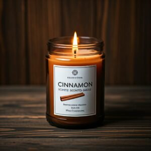 Cinnamon scented candle