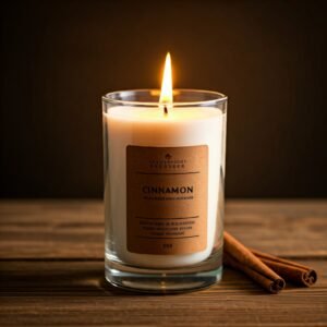 Cinnamon scented candle