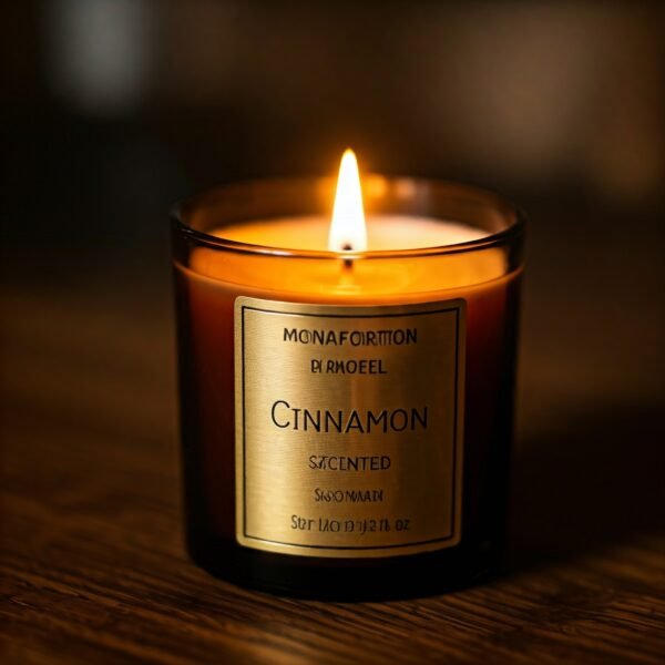 Cinnamon scented candle