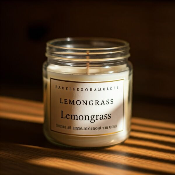 Lemongrass herbal fragrance candle