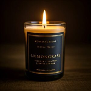 Lemongrass herbal fragrance candle