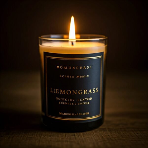 Lemongrass herbal fragrance candle