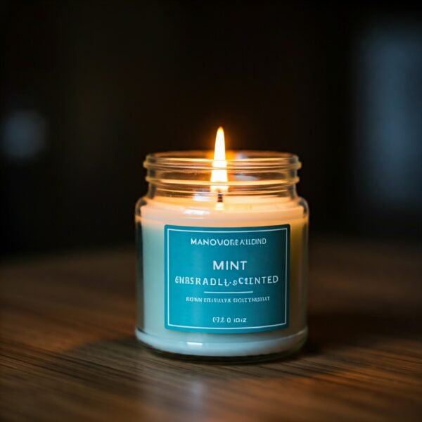 Mint herbal fragrance candle