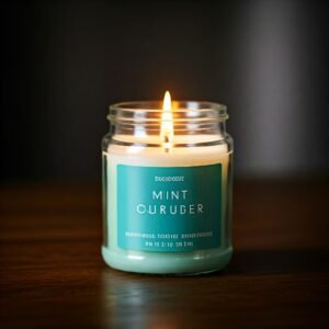 Mint herbal fragrance candle