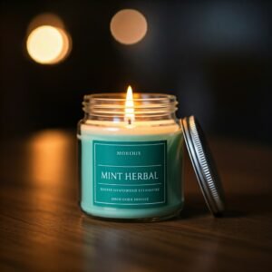 Mint herbal fragrance candle