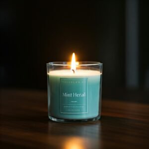 Mint herbal fragrance candle