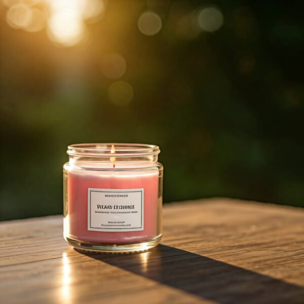 Rose floral fragrance candle