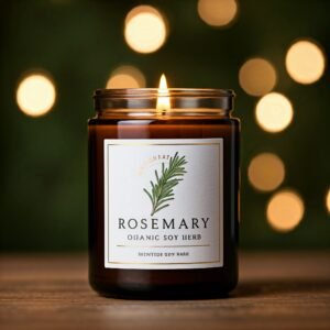 Rosemary herbal scent candle