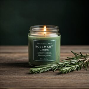 Rosemary herbal scent candle