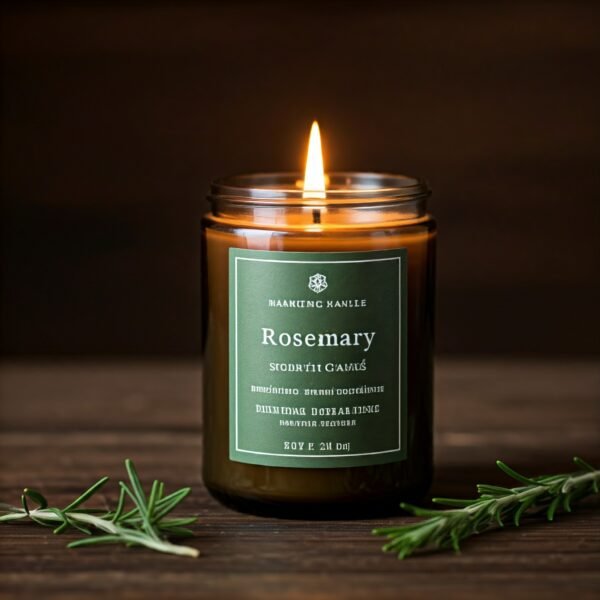 Rosemary herbal scent candle