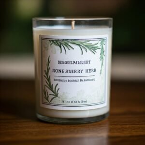 Rosemary herbal scent candle