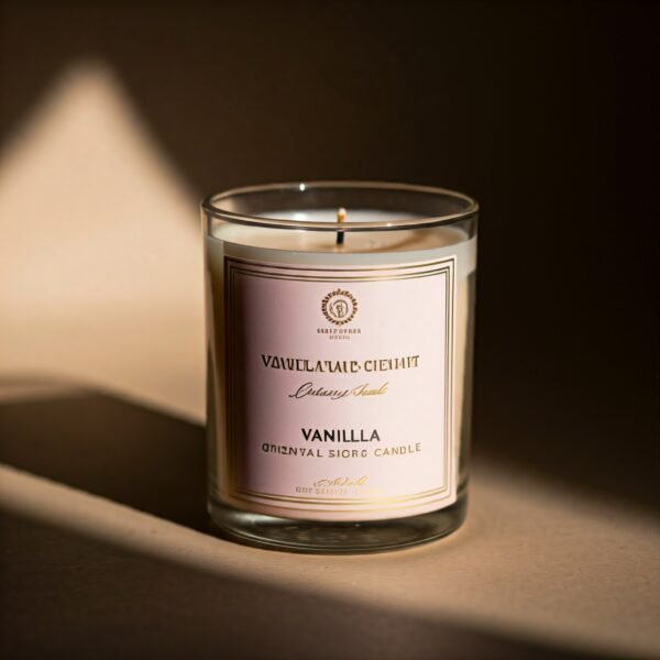 Vanilla oriental scent candle