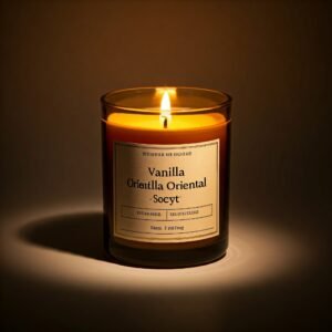 Vanilla oriental scent candle