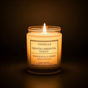 Vanilla oriental scent candle