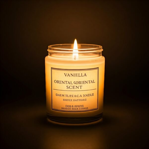 Vanilla oriental scent candle