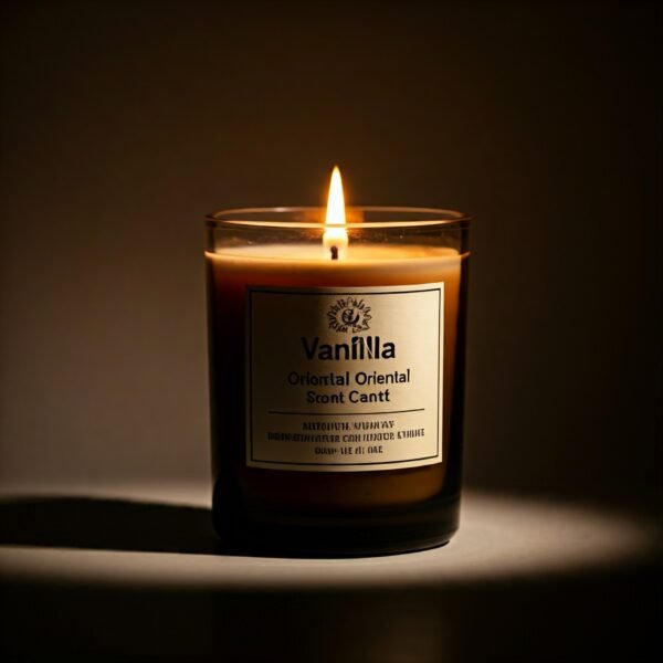 Vanilla oriental scent candle