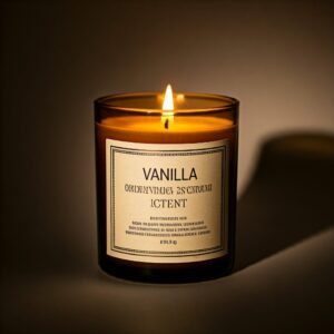 Vanilla oriental scent candle