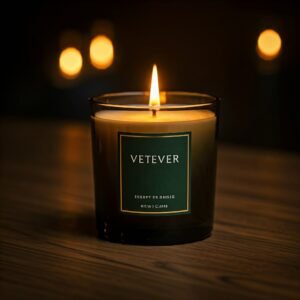 Vetiver wood scent candles