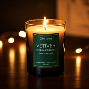 Vetiver wood scent candles