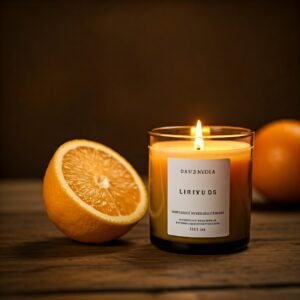 Citrus scented candle