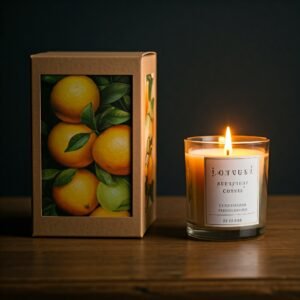 Citrus scented candle