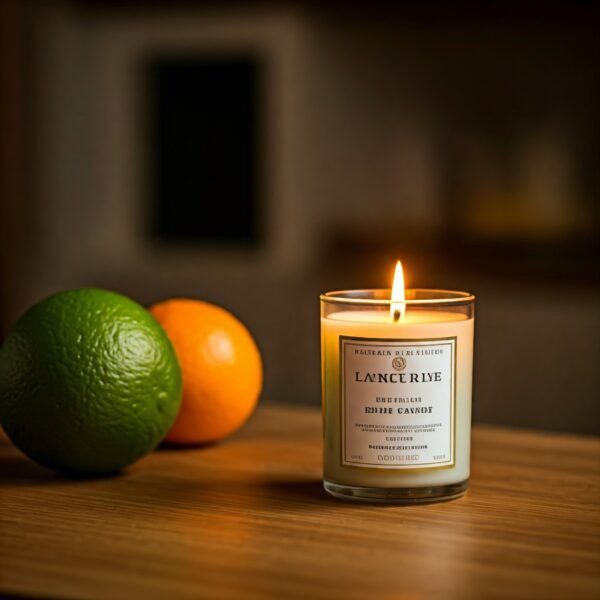 Citrus scented candle